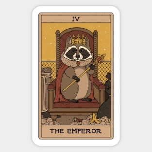 The Emperor - Raccoons Tarot Sticker